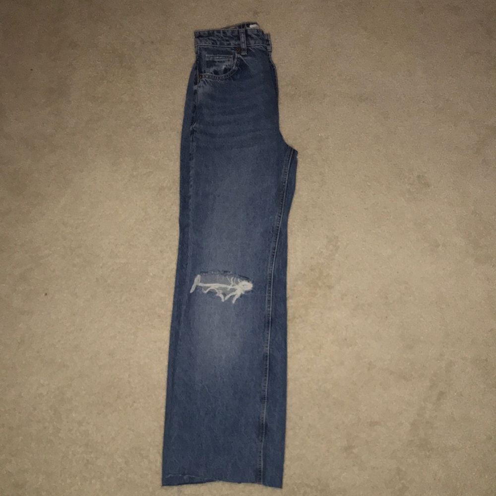 straight leg zara jeans